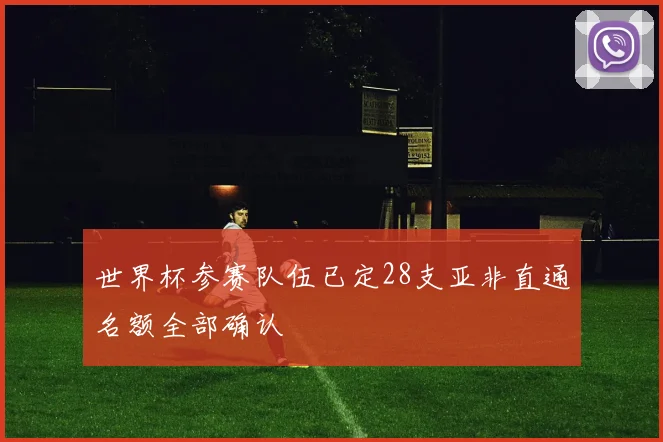 世界杯参赛队伍已定28支亚非直通名额全部确认