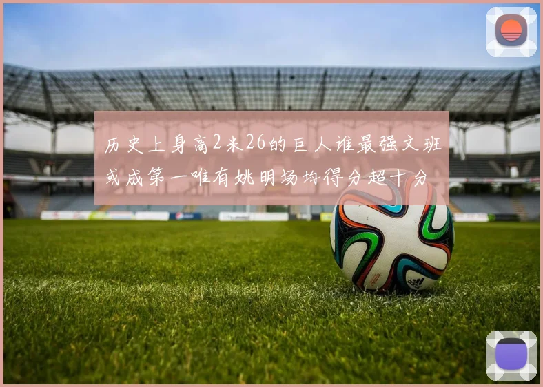 历史上身高2米26的巨人谁最强文班或成第一唯有姚明场均得分超十分