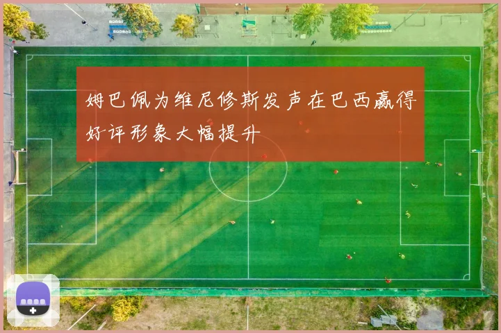 姆巴佩为维尼修斯发声在巴西赢得好评形象大幅提升